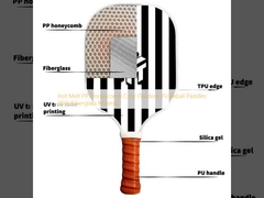 Hot Melt PP Honeycomb Core Outdoor Pickleball Paddles With Fiberglass Material