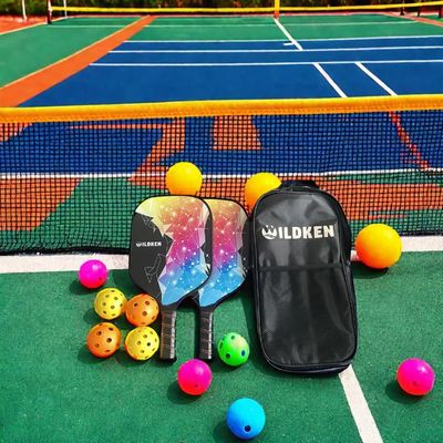 quality 220g Fiberglass Pickleball Paddles Sets With 2 Paddles 4 Balls / 1 Bag USAPA Approved factory